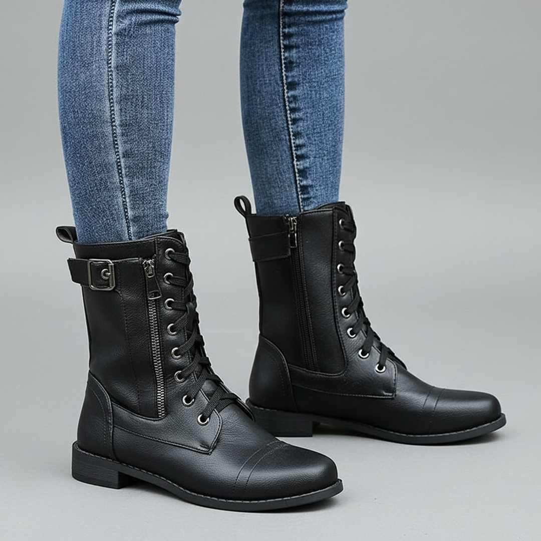 Mila | Orthopedic Side-Zipper Ankle Boots For Women