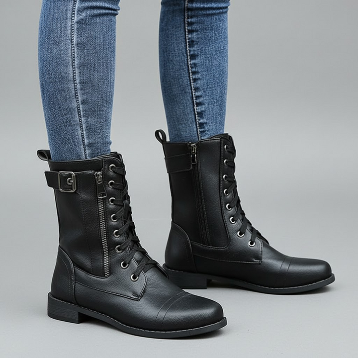 Mila | Orthopedic Side-Zipper Ankle Boots For Women