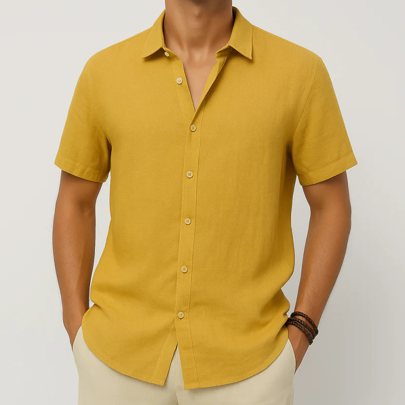 Noah | Men’s Casual Short Sleeve Summer Button-Down Shirt