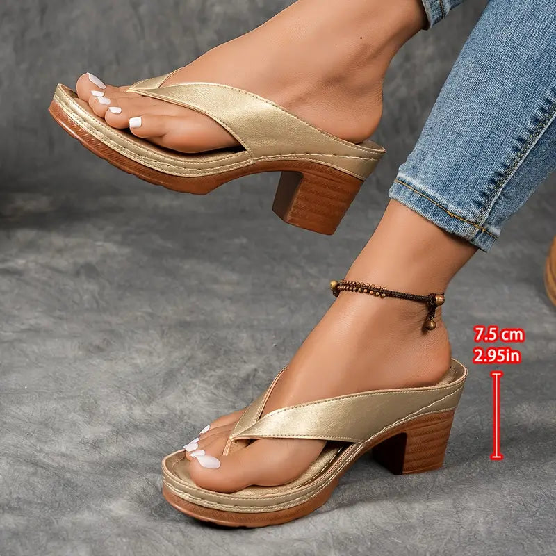 Marilyn | Cushioned Orthopedic Heeled Slippers For Women