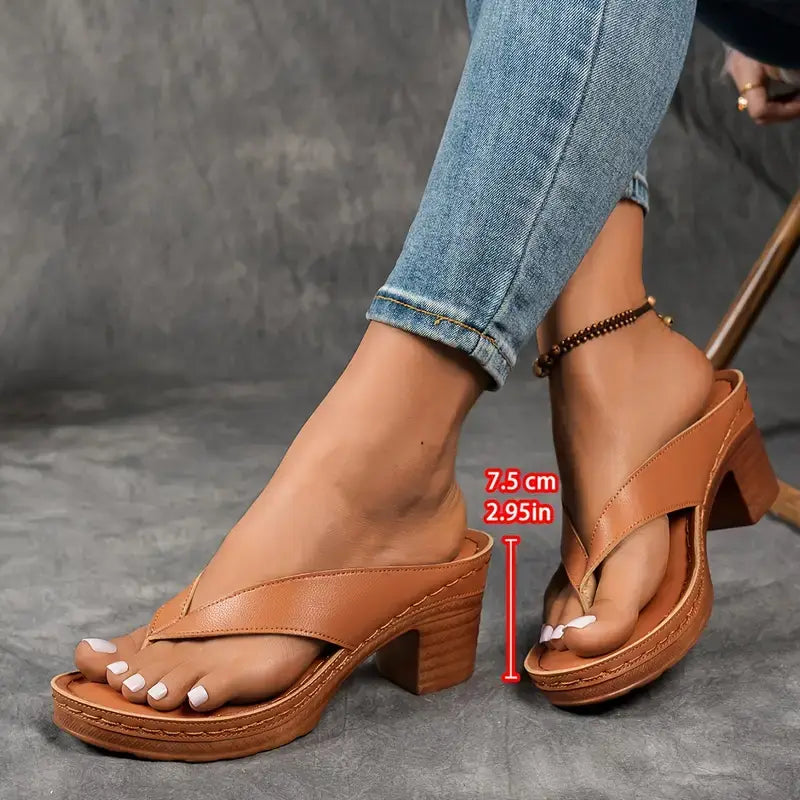 Marilyn | Cushioned Orthopedic Heeled Slippers For Women