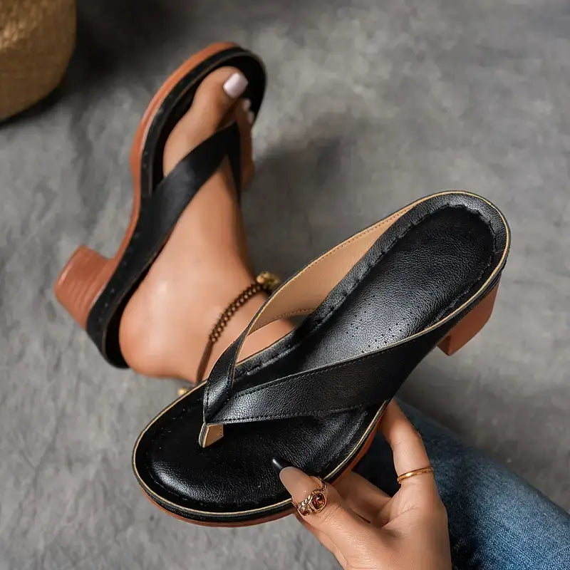 Marilyn | Cushioned Orthopedic Heeled Slippers For Women