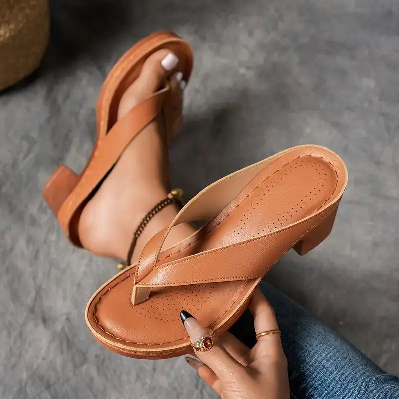 Marilyn | Cushioned Orthopedic Heeled Slippers For Women