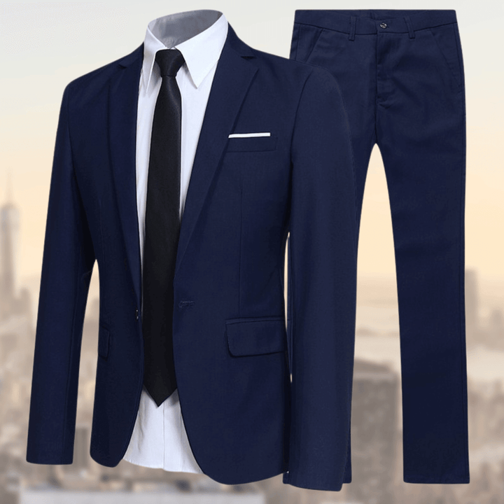 James | Men’s Elegant Comfort-Fit Two-Piece Suit