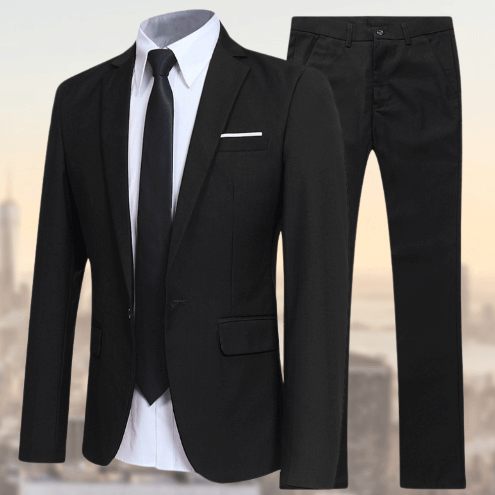 James | Men’s Elegant Comfort-Fit Two-Piece Suit