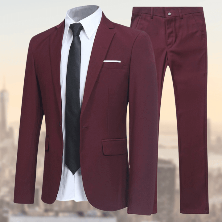 James | Men’s Elegant Comfort-Fit Two-Piece Suit