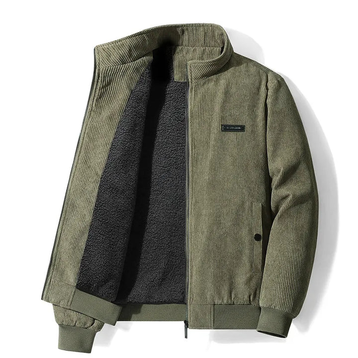 LIAM | Men’s Cold-Weather Zip Jacket With Stand-Up Collar And Soft Inner Lining