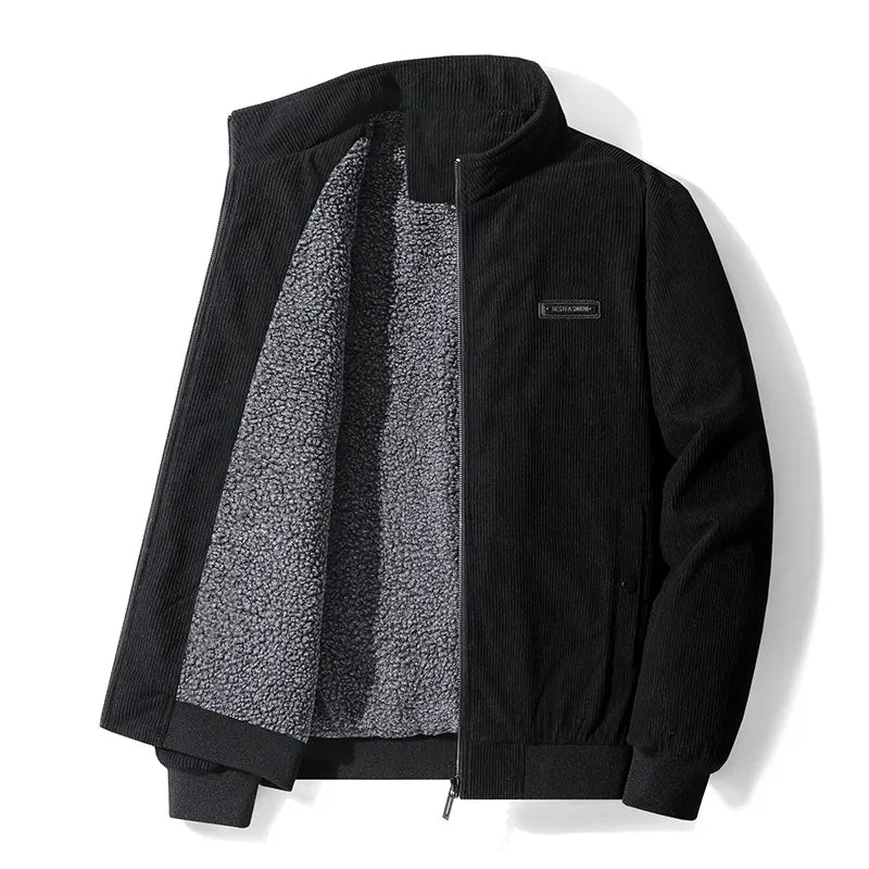 LIAM | Men’s Cold-Weather Zip Jacket With Stand-Up Collar And Soft Inner Lining