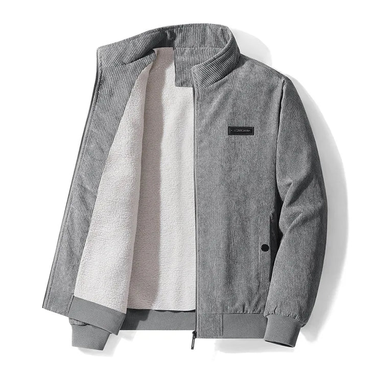 LIAM | Men’s Cold-Weather Zip Jacket With Stand-Up Collar And Soft Inner Lining