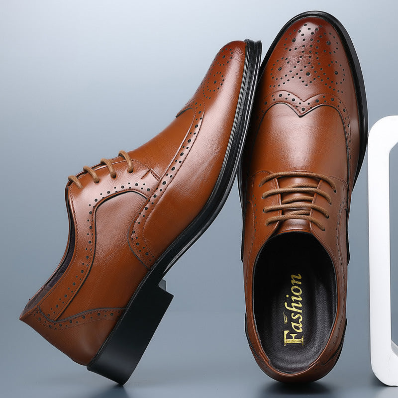 HENRY | Men’s Timeless Lace-Up Dress Shoes With Elegant Brogue Accents