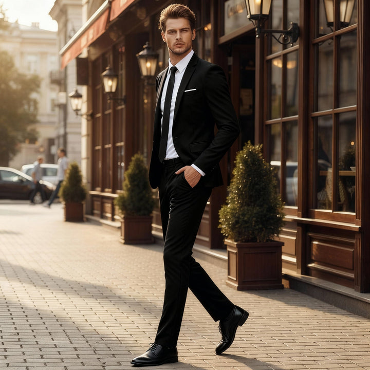 James | Men’s Elegant Comfort-Fit Two-Piece Suit