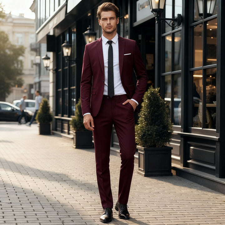 James | Men’s Elegant Comfort-Fit Two-Piece Suit