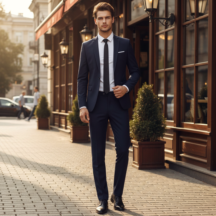 James | Men’s Elegant Comfort-Fit Two-Piece Suit