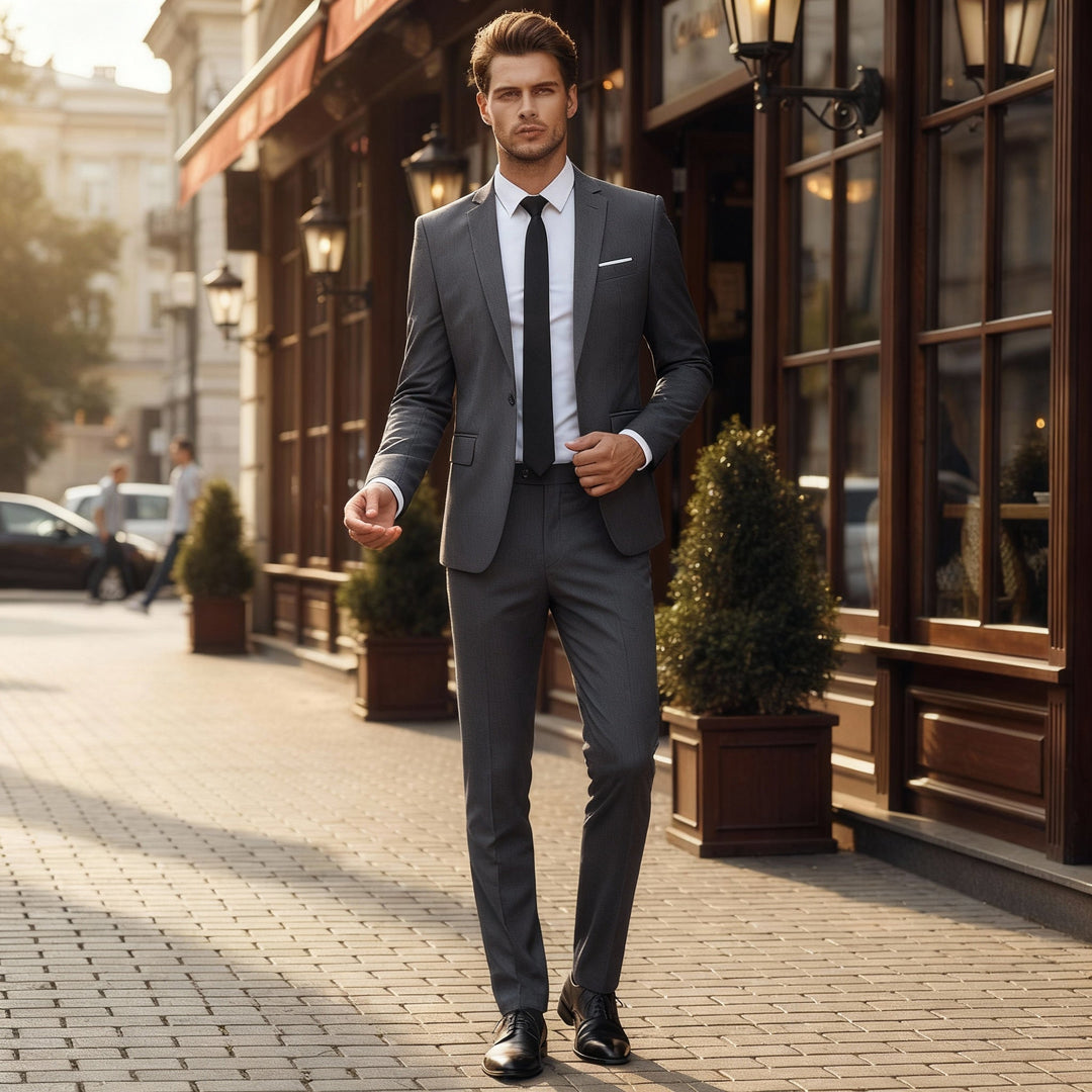 James | Men’s Elegant Comfort-Fit Two-Piece Suit