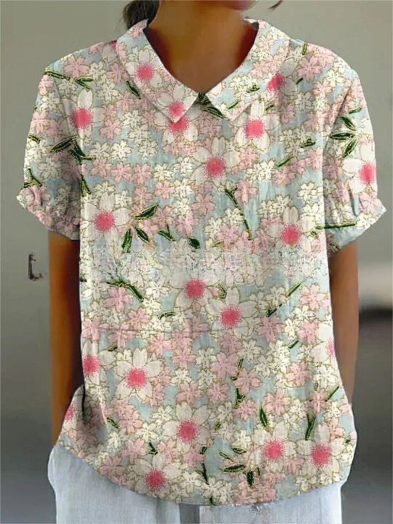 Hazel | Women’s Vintage Floral Casual Blouse