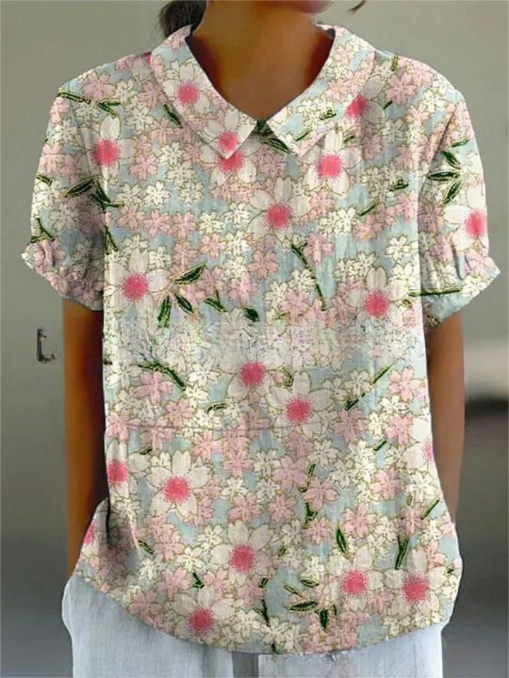 Hazel | Women’s Vintage Floral Casual Blouse