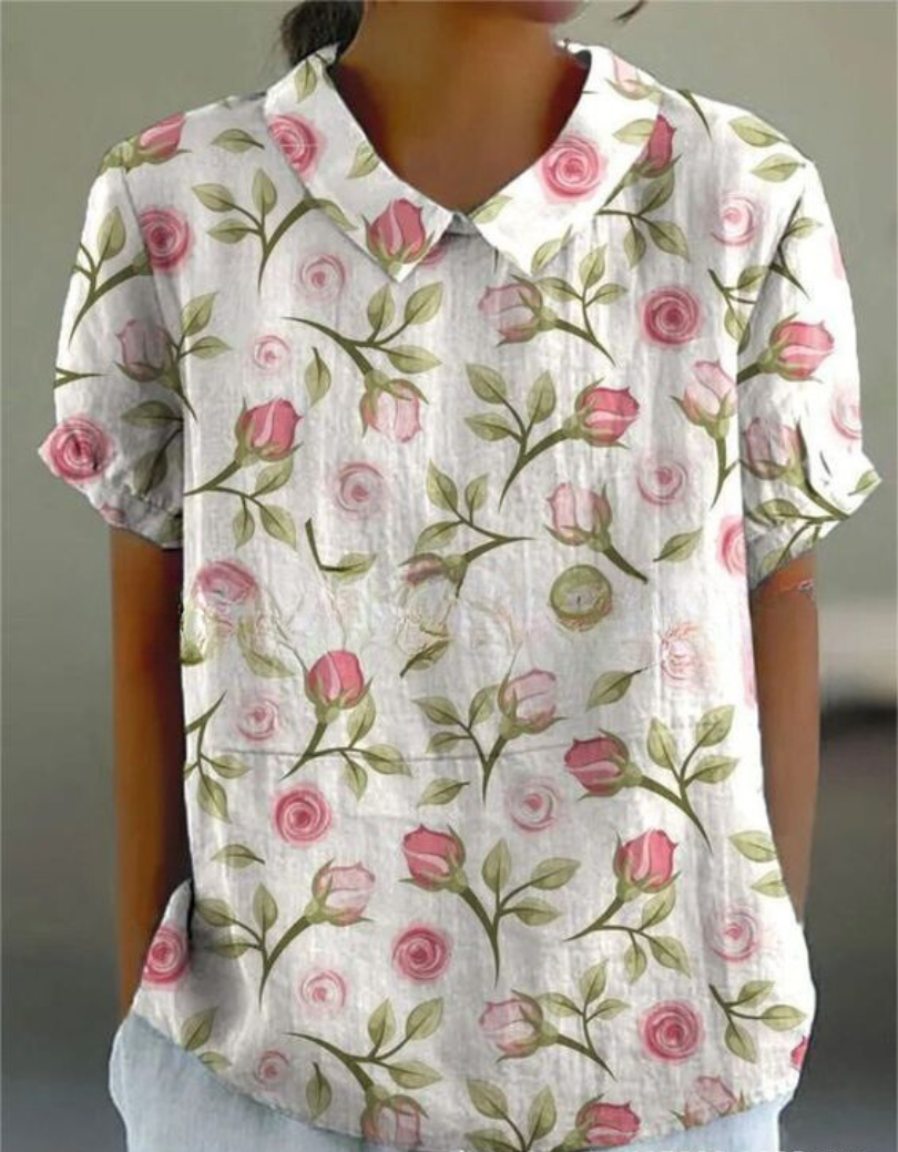 Hazel | Women’s Vintage Floral Casual Blouse