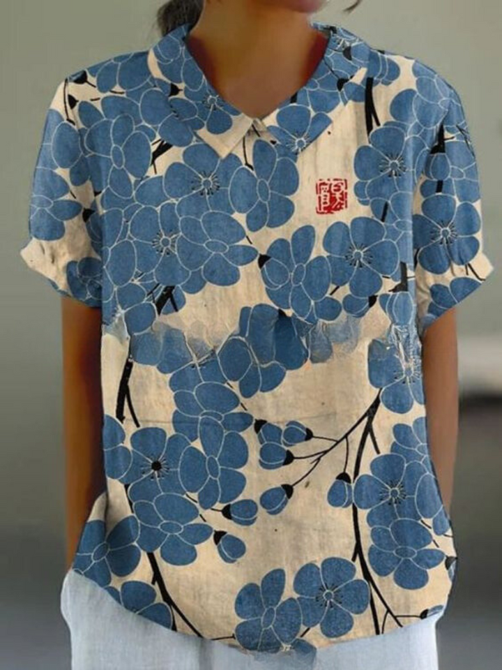 Hazel | Women’s Vintage Floral Casual Blouse