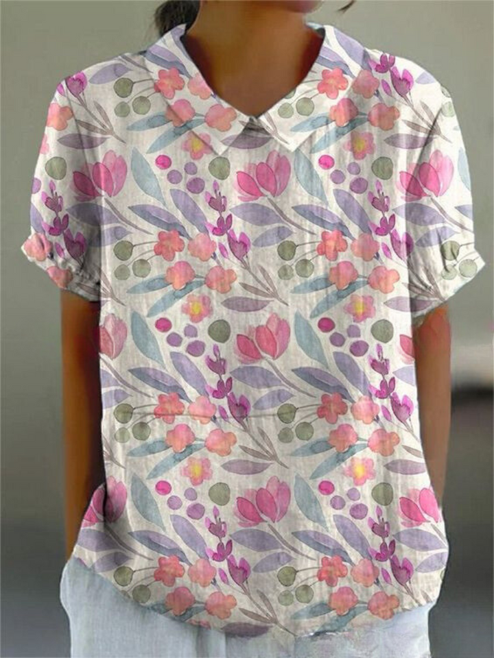 Hazel | Women’s Vintage Floral Casual Blouse