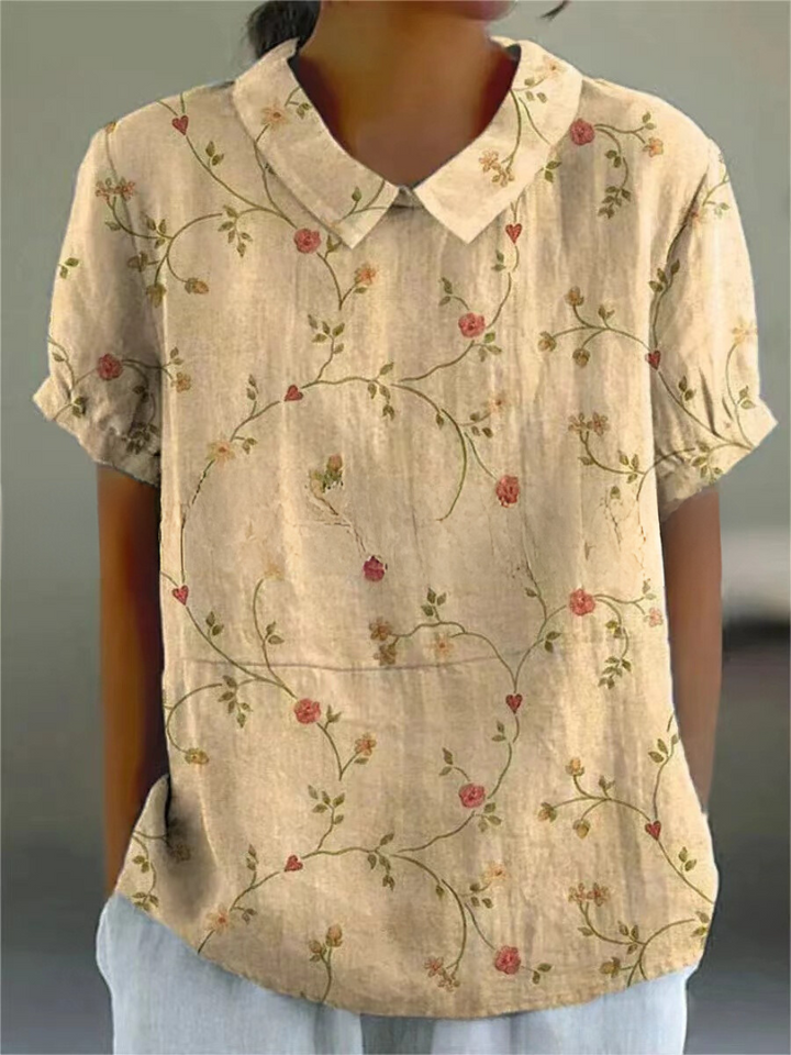 Hazel | Women’s Vintage Floral Casual Blouse