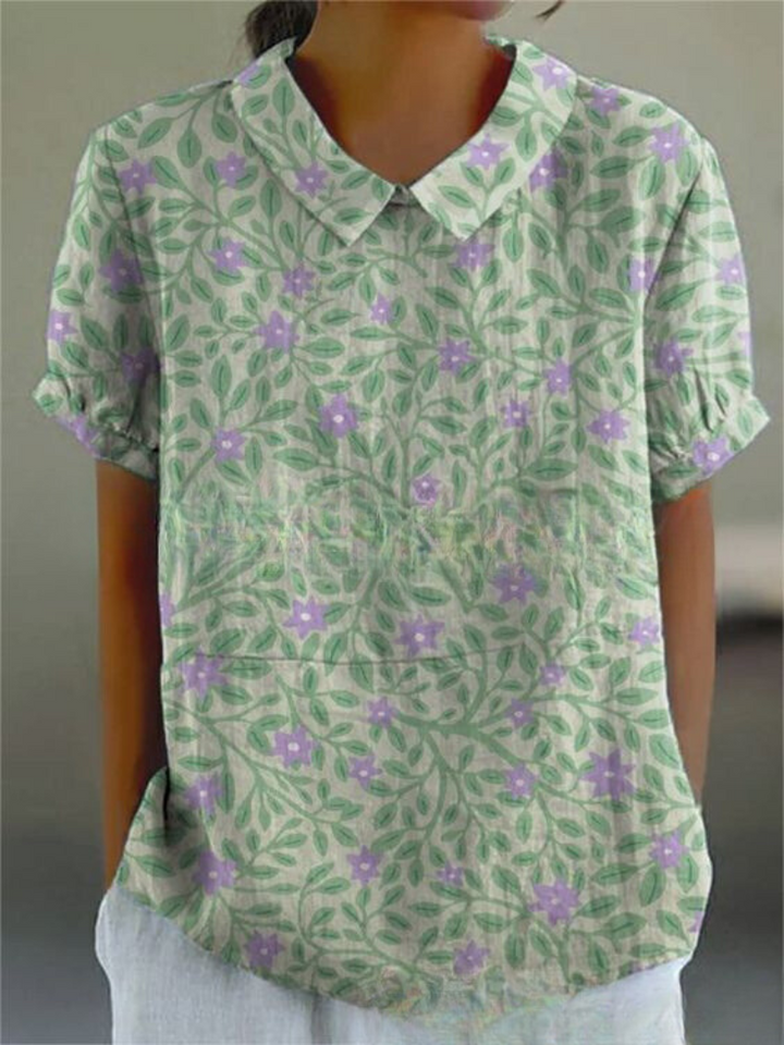 Hazel | Women’s Vintage Floral Casual Blouse