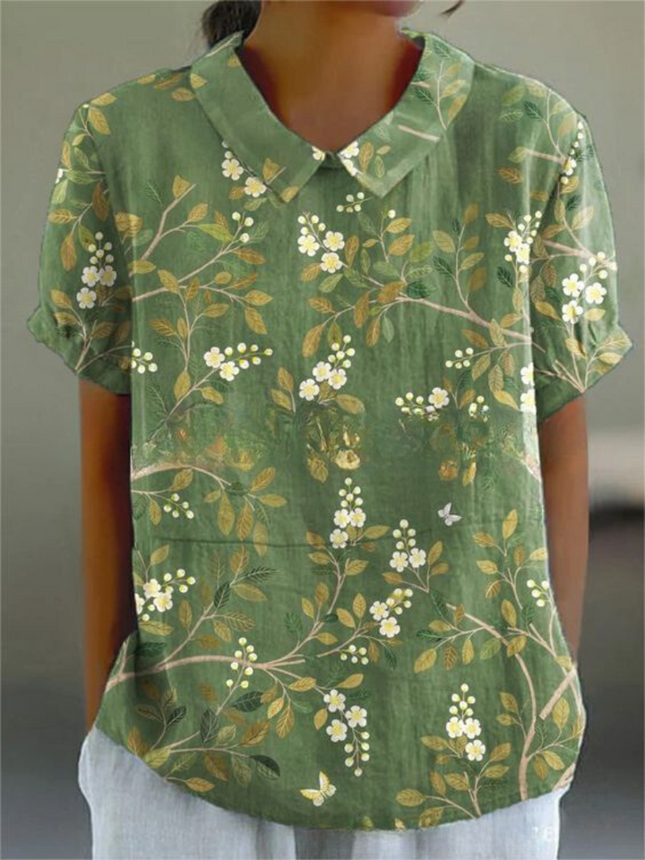 Hazel | Women’s Vintage Floral Casual Blouse