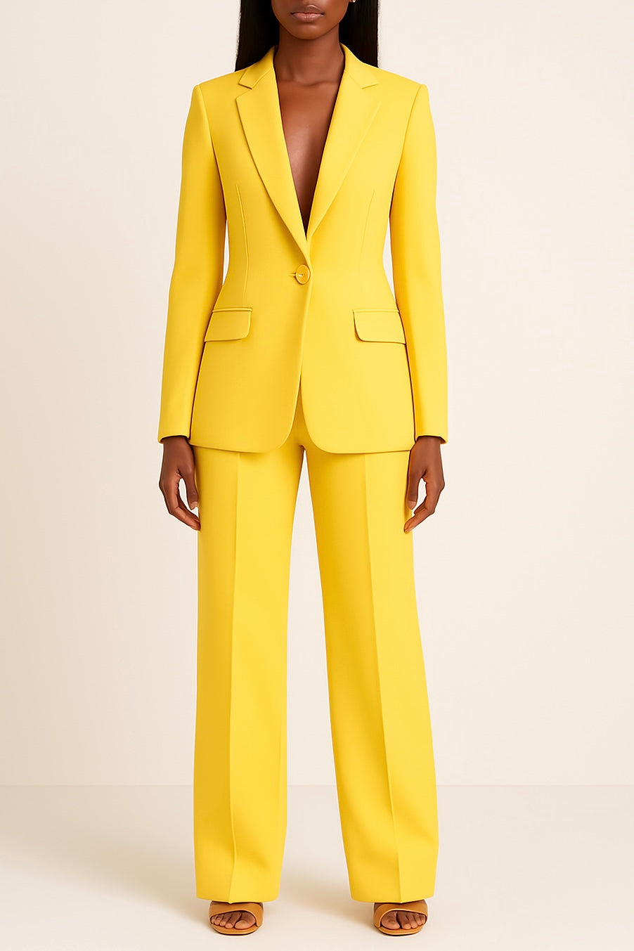 Zara | Elegant Formal Women’s Suit Set With Tailored Long Blazer