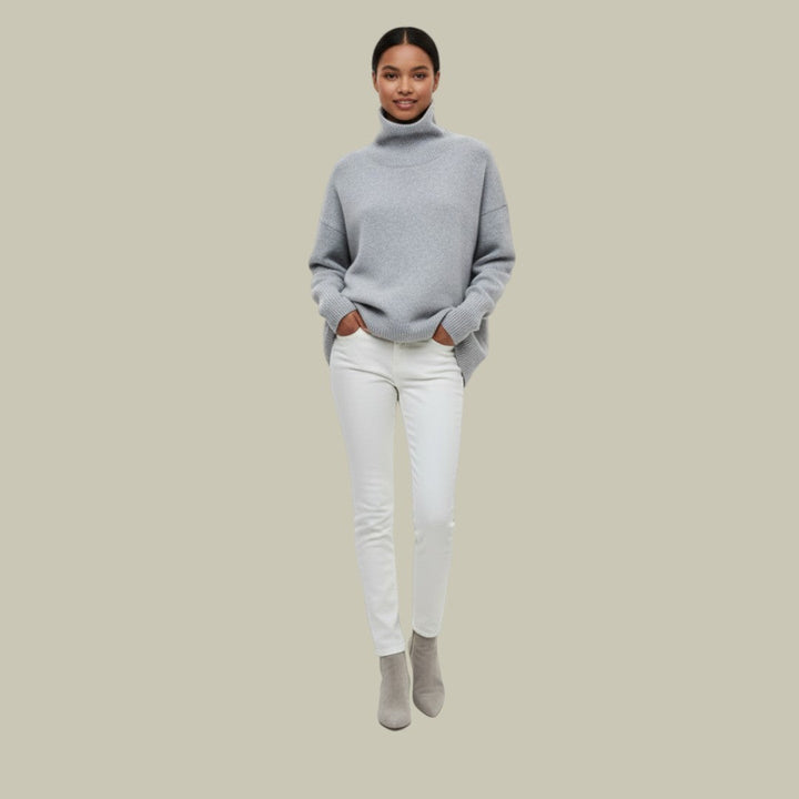 Mia | Women’s Oversized Loose-Fit Winter Turtleneck Sweater