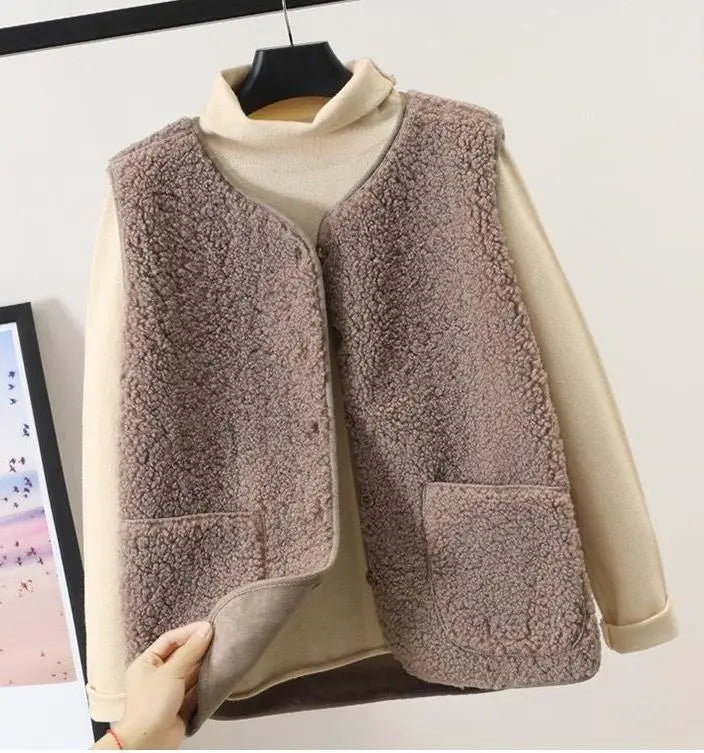 Sophia | Textured Front-Pocket Women’s Vest
