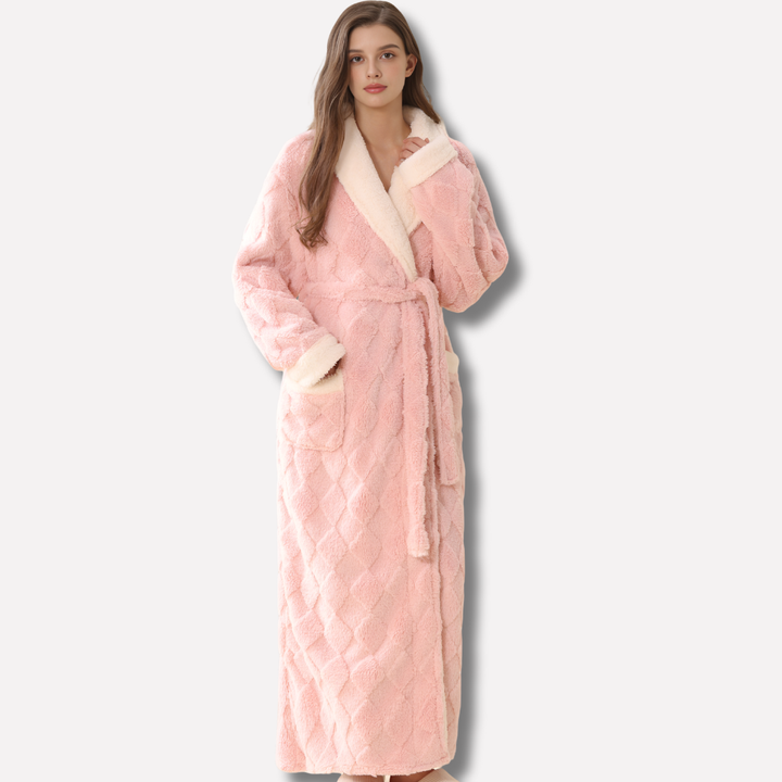 Luna | Ultra-Cozy Hooded Flannel Bathrobe for Women
