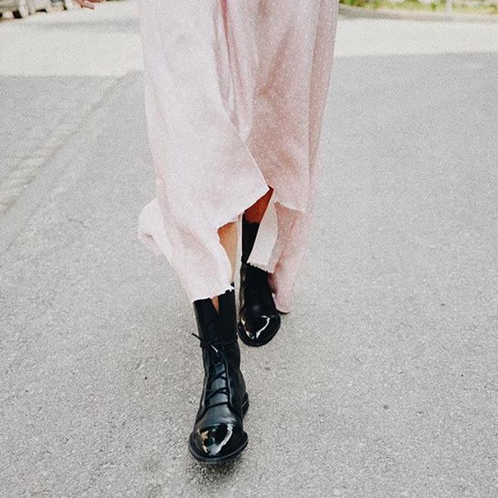 Luna | Lace-Up Leather Ankle Boots For Women