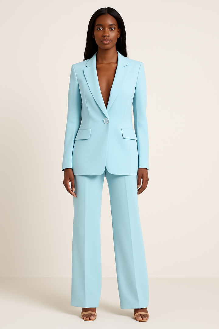 Zara | Elegant Formal Women’s Suit Set With Tailored Long Blazer