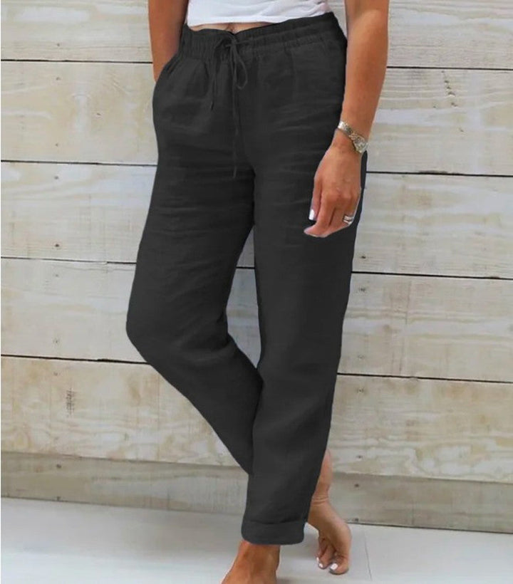 Paige | Women’s Cropped Leisure Trousers with Drawstring