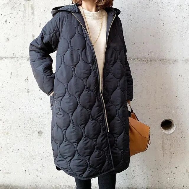 Elena | Women’s Hooded Quilted Winter Coat
