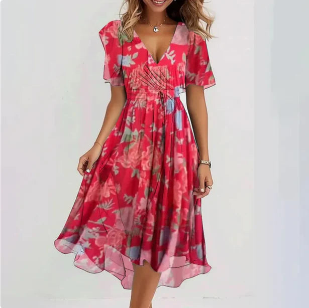 Elara | Refined V-Neck Elegant Dress For Women