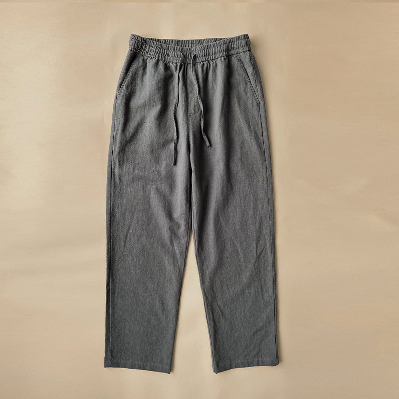Hugo | Men’s Relaxed Fit Linen Drawstring Trousers