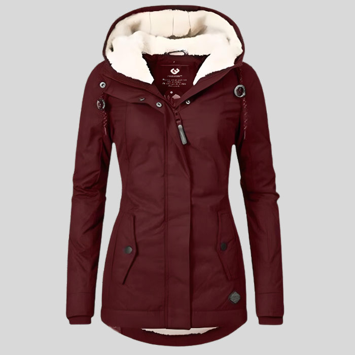 Olivia | Cozy Hooded Winter Jacket For Women