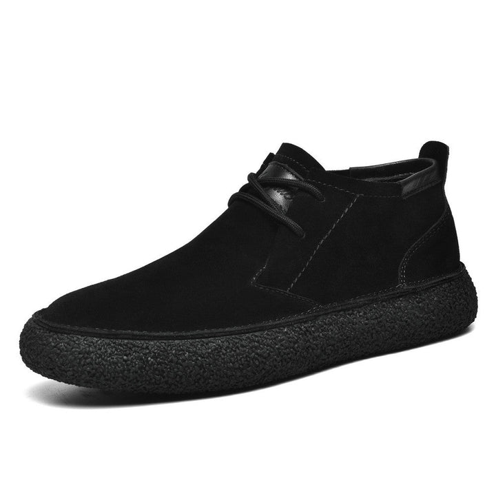 NOAH | Men’s Mid-Top Casual Orthopedic Loafers With Lace-Up Design And Textured Sole