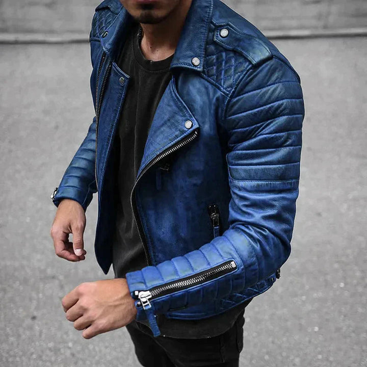 Ryder | Men’s Modern Moto-Inspired Zip Jacket With Edgy Style