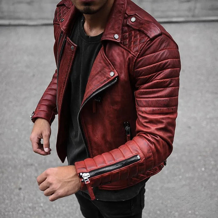 Ryder | Men’s Modern Moto-Inspired Zip Jacket With Edgy Style
