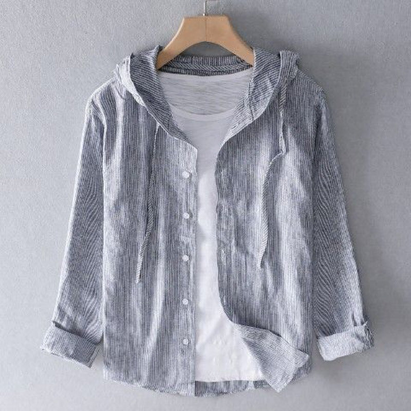 Elara | Premium Linen Hooded Top With Relaxed Luxury Feel