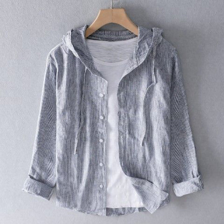 Elara | Premium Linen Hooded Top With Relaxed Luxury Feel