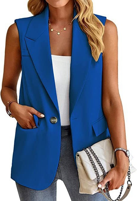 Isabella | Women’s Structured Sleeveless Blazer Vest