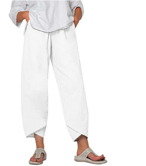 Talia | Women’s Slightly Cropped Summer Trousers
