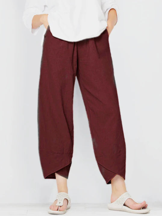 Talia | Women’s Slightly Cropped Summer Trousers