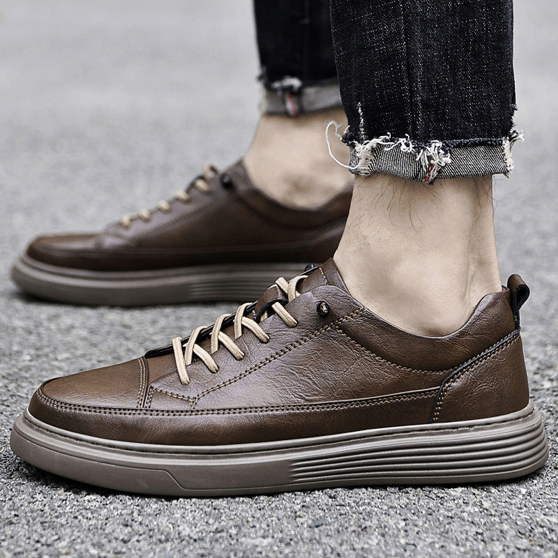 Noah | Men’s Low-Profile Lace-Up Sneakers With Tonal Stitch Detailing