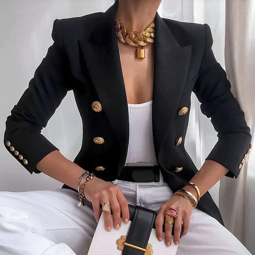 Elise | Vintage-Style Tailored Blazer With Modern Structure For Women
