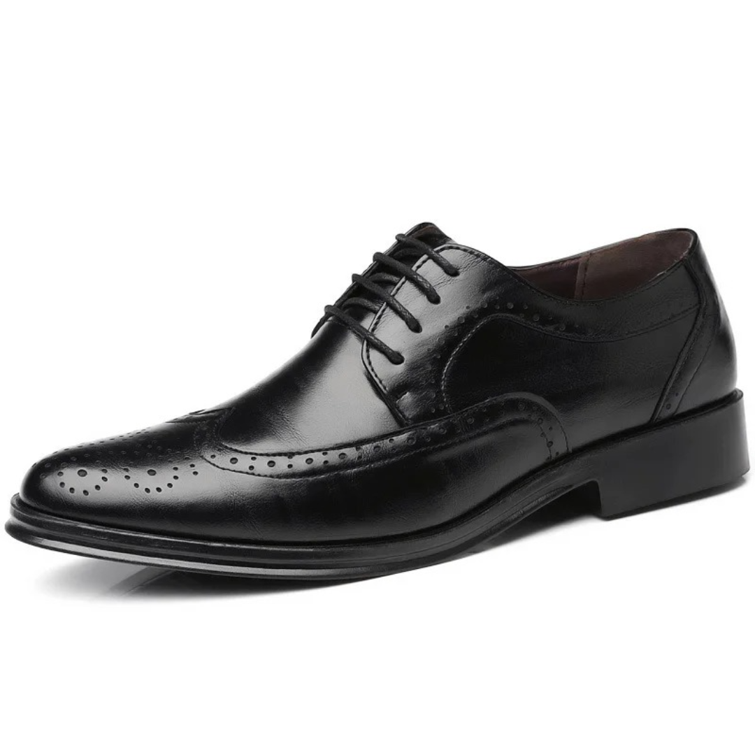HENRY | Men’s Timeless Lace-Up Dress Shoes With Elegant Brogue Accents