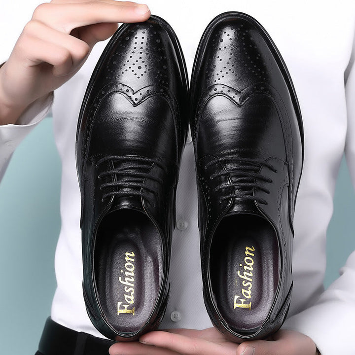 HENRY | Men’s Timeless Lace-Up Dress Shoes With Elegant Brogue Accents