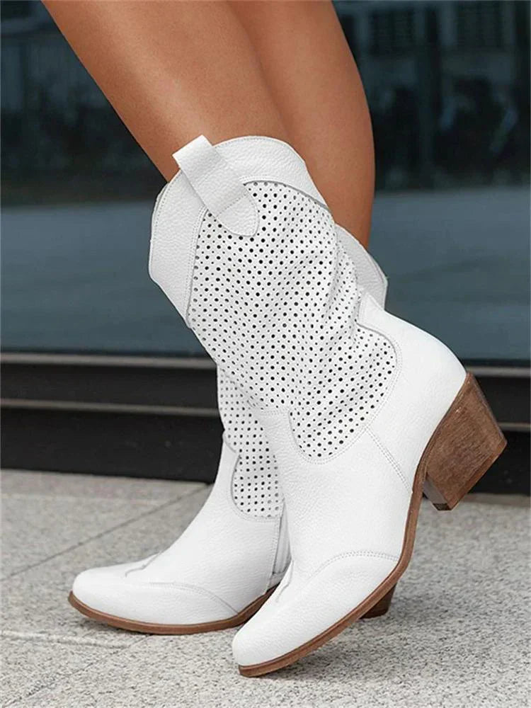 Sophie | Breathable Fashionable Cowboy Boots With Zipper